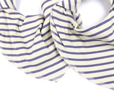 Petit Piao dusty violet/dark offwhite stribet savlesmæk (2-pak)